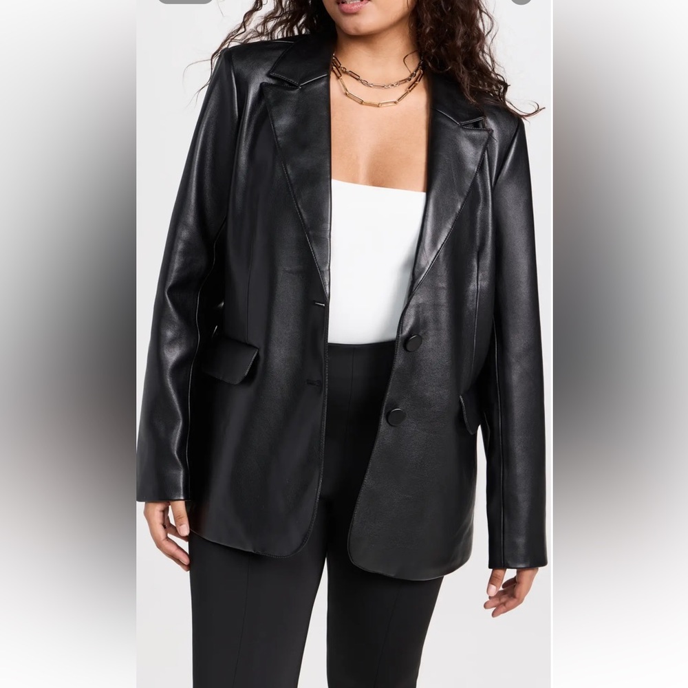 Good American Better Than Leather Blazer